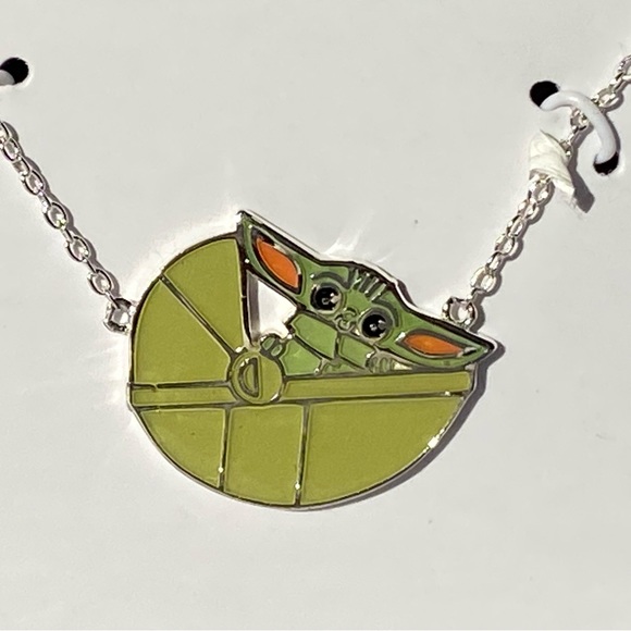 Star Wars The Mandalorian Sterling Silver Necklace 18" - Picture 3 of 11